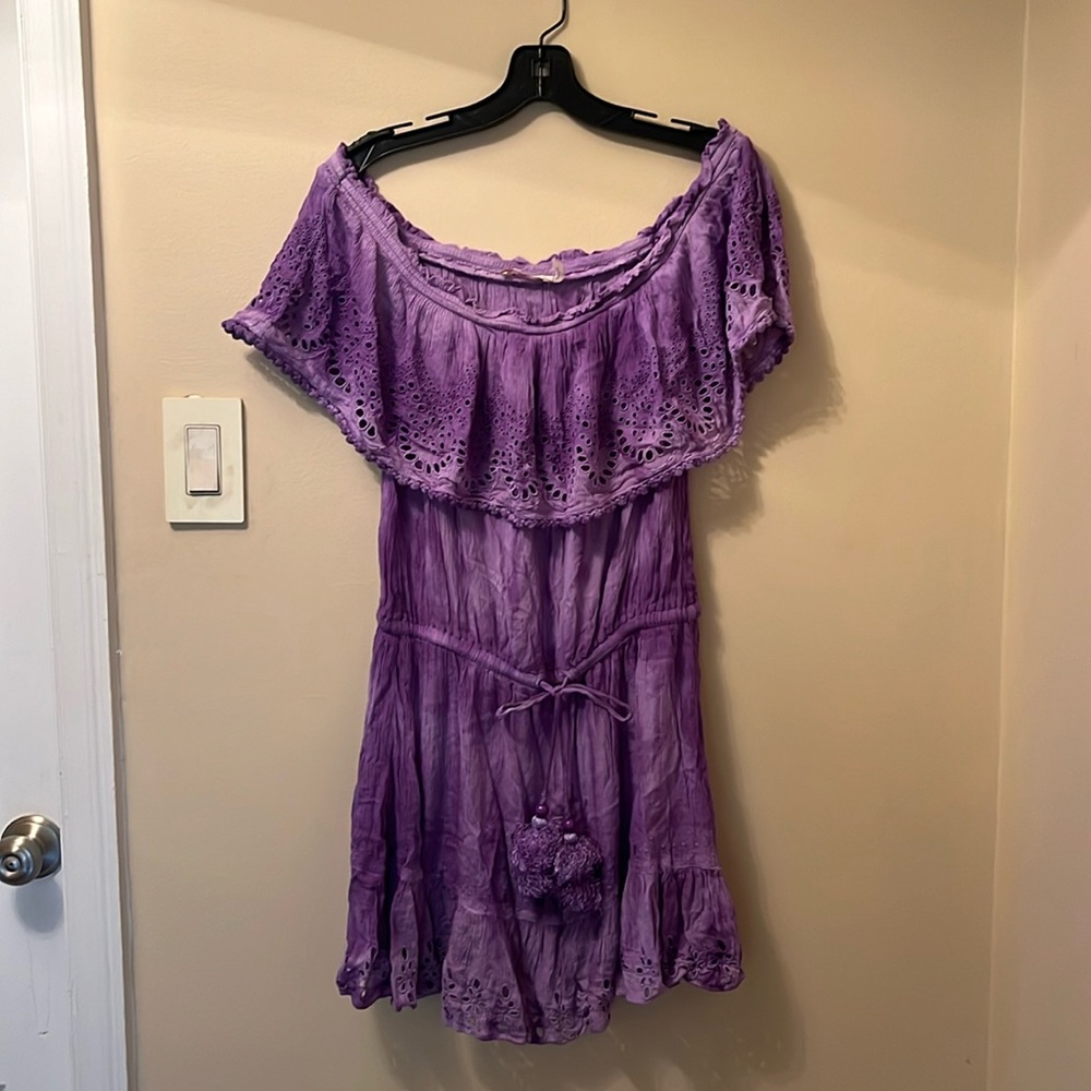 Beautiful Ramy Brook purple cover up dress size medium